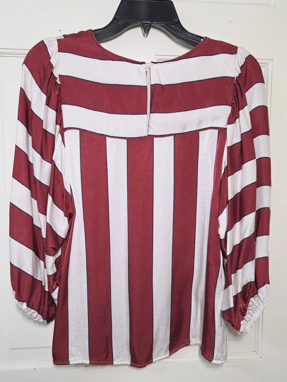Anthropologie satin red